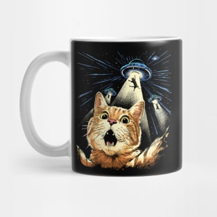 Space Whiskers: The Purrr-fect Abduction Mug